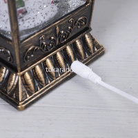 Сувенир "Фонарь. Дед Мороз с елкой" 24х12см (USB, свет, музыка) SK4924 от магазина "Карандаш"