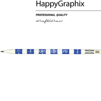 Карандаш цанговый механический "FunGraphix. Морской" 2мм с ластиком, точилкой 21-0041/01 от магазина "Карандаш"