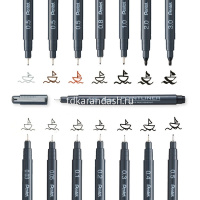 Ручка капиллярная "Pointliner" 0,5мм сепия S20P-5SP от магазина "Карандаш"