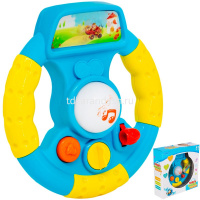 Руль музыкальный 15,5х5х16,5см пластик (свет, звук) 3801 от магазина "Карандаш"