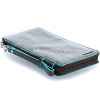 Мультипортмоне "Blue Square" 22,5х14х2,5см, 2 отделения, черный, натуральная кожа PP3246B2/N от магазина "Карандаш"
