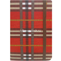 Бизнес-блокнот А6 80л "Клетка" на резинке, линия, обложка 7БЦ, резинка д/ручки, 4 цвета 5802-7 от магазина "Карандаш"