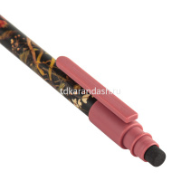 Карандаш автоматический "Flora. Black night" 0,7мм корпус ассорти, с ластиком, 4 вида 21-0077/01 от магазина "Карандаш"