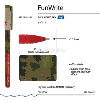Ручка шариковая "FunWrite.Милитари" 0.5мм синяя 20-0212/06 от магазина "Карандаш"