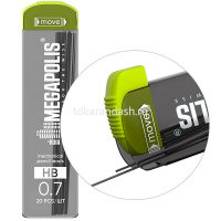 Стержни д/автомат. карандаша 0,7мм Megapolis Concept HB (20шт) 26611 от магазина "Карандаш"