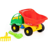 Набор д/песка №51 (самосвал "Муравей"+совок №2, грабельки №2) 28,5x15,0x17,5см 3133 от магазина "Карандаш"