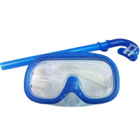 Набор д/плавания (ласты, маска, трубка, беруши) размер L, синий Y10925-24 от магазина "Карандаш"