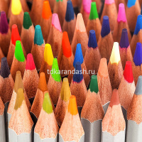 Карандаши акварельные 72 цветов "Nuevo" шестигранные, серебр.корпус - липа, металл 6524 от магазина "Карандаш"
