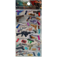 Картинка Наклейки 3D "Оружие" 9,5х23см 4 вида Y10901-24 от магазина "Карандаш" Наклейки 3D "Оружие" 9,5х23см 4 вида Y10901-24 от магазина "Карандаш"