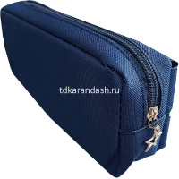 Пенал "Пистолет" 22х9,5х7,5см прямоугольный, 2 отделения, 1 карман, текстиль, на липучке, 3 цвета от магазина "Карандаш"