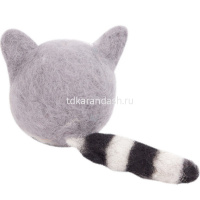 Набор для валяния "Игрушка. Енот Еня" (шерсть, игла, основа, выкройка, трафарет) WT-0126 от магазина "Карандаш"