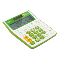 Калькулятор 12 разрядов 145х104,5х27,4мм белый/зеленый E1238 от магазина "Карандаш"