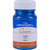Гуашь 100 мл синяя перлам  6627515 от магазина "Карандаш"