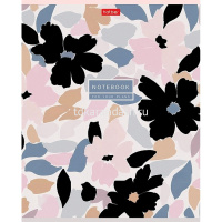 Тетрадь А5 48л линия "Музыка цветов" на скобе тиснение 5 дизайнов 093163 от магазина "Карандаш"
