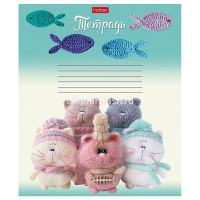 Тетрадь А5 24л клетка "Мягкие и пушистые" на скобе 5 дизайнов 24Т5В1/075168 от магазина "Карандаш"