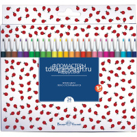 Фломастеры 24 цвета "HappyColor" картон 32-0026 от магазина "Карандаш"