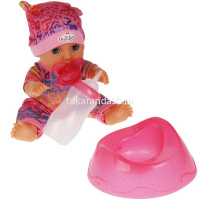 Кукла-пупс "Оленька" 20см озвученная с бутылкой и горшком (песни, стихи, пьёт) Y20AN-DP-21-RU от магазина "Карандаш"