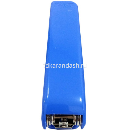 Степлер №24/6,26/6 25л глубина 45мм со скобами, пластик, синий E0306 от магазина "Карандаш"