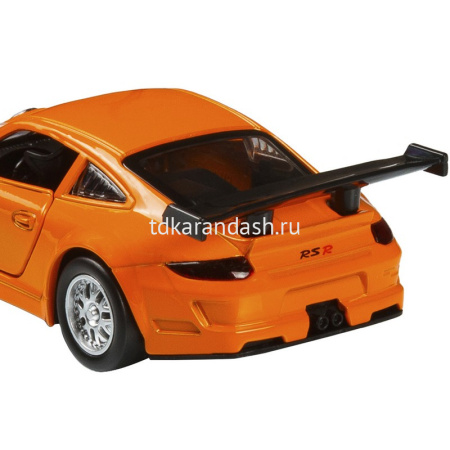 Машина "Porsche 911" оранжевая, инерционная, металл 17,5см (свет, звук, откр.двери) JB1200127 от магазина "Карандаш"