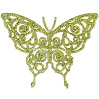 Набор ёлочных украшений 3шт "Бабочка" 10х12см 6 цветов пластик Y3766-16 от магазина "Карандаш"