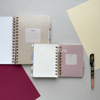 Записная книжка А5 120л "Art journal. Lush Bouquet" линия/точка, на спирали,с разделителями 3-567/15 от магазина "Карандаш"