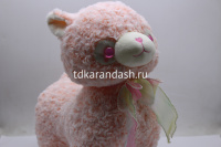 Альпака с бантиком 40см 3 цвета FM6600 от магазина "Карандаш"