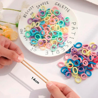 Резинка для волос 2см 100 шт. разноцветные в зип-пакете 16х10,5см, 3 вида 11888-24 от магазина "Карандаш"