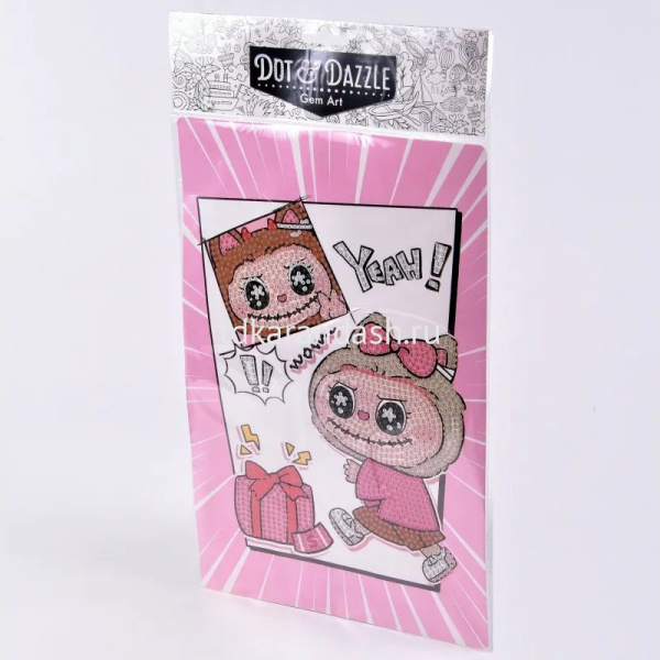 Алмазная мозаика 20х30см "Зубастик" частичная выкладка M-20532 от магазина "Карандаш"