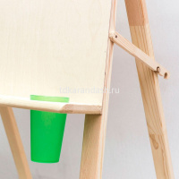 Мольберт напольный "Хлопушка" 60х84х160см односторонний, дерево (полка+2 стакана) 113032 от магазина "Карандаш"