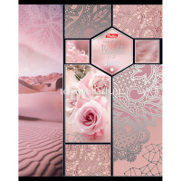 Тетрадь А5 48л клетка "Яркое сияние" на скобе 3D фольга матовая ламинация 5 дизайнов 48Т5офВ1/047845 от магазина "Карандаш"