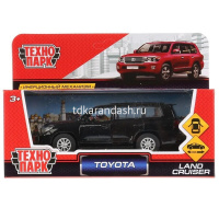 Машина "Toyota Land Cruiser" черная, инерционная, металл 12,5см (открывающиеся двери) CRUISER-BK от магазина "Карандаш"