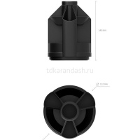 Набор настольный "Mini Desk" 11х11х20см 12 предметов, вращающийся, пластик, черный 11 от магазина "Карандаш"