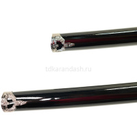 Набор самурайских мечей 2шт. (ножны, гарда "золотое солнце") металл/дерево/текстиль D-50044-KA-WA-GL от магазина "Карандаш"