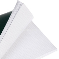 Тетрадь А4 96л клетка зеленая бумвинил на скобе 96Т4бвВ3/086715 от магазина "Карандаш"