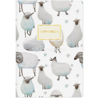 Тетрадь А5 40л линия в точку "Микс. Вид 4" прошитый блок, крафт-картон 8 дизайнов 7-40-003/04 от магазина "Карандаш"