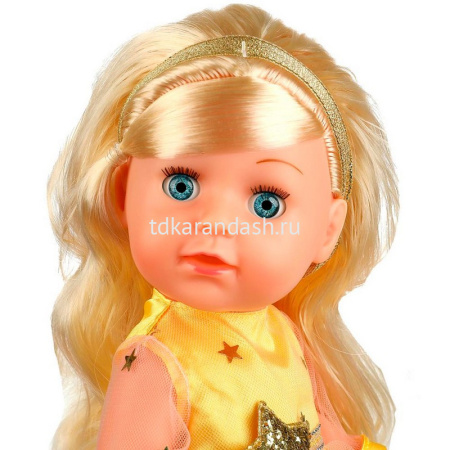 Кукла "Анечка" 25см с аксессуарами, озвученная (100 фраз, песни, стихи, скороговорки, загадки) от магазина "Карандаш"