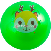 Мяч 15см 40гр. PVC "Зверята" цвет ассорти Y11956-24 от магазина "Карандаш"