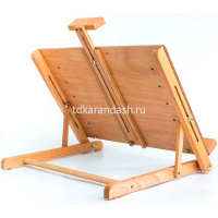 Мольберт настольный с регулятором угла наклона, с планшетом, высота 39-68см МЛ-14 131014 от магазина "Карандаш"