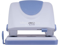 Дырокол "Pro" 20л 2-отв, d-6мм, металл серый/сиреневый E0125 от магазина "Карандаш"