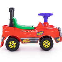 Каталка-автомобиль "Джип №2" 61х29,5х42,5см, красный, пластик 62888 от магазина "Карандаш"