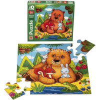 Пазлы 20 эл. "IQ. Добрый мишка" макси 2+ 978-5-8112-7194-8 от магазина "Карандаш"