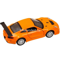 Машина "Porsche 911" оранжевая, инерционная, металл 17,5см (свет, звук, откр.двери) JB1200127 от магазина "Карандаш"