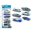 Набор машин "Полиция" пластик 37х10х4см (6 машинок 7-8см) LT377043 от магазина "Карандаш"