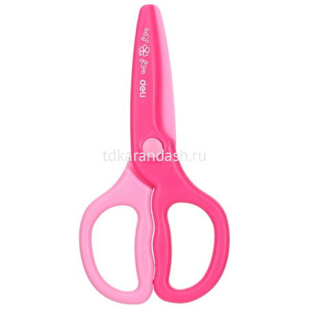 Ножницы детские 12см пластик, безопасные лезвия, 2 цвета E6067 от магазина "Карандаш"