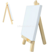 Мольберт - подставка 11х18см с холстом 13х13см, дерево Y10302-24 от магазина "Карандаш"
