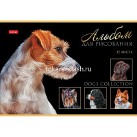 Альбом для рисования А4 32л "Портрет лучшего друга" на скобе выборочный лак 5 дизайнов 079720 от магазина "Карандаш"