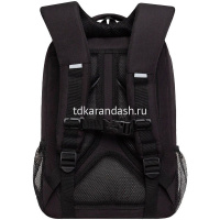 Рюкзак 26х39х19см, 700гр, 2 отделения, 3 кармана, черный/синий "Машина" RB-556-2/1 от магазина "Карандаш"