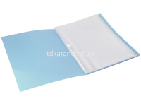 Папка-портфолио универсальное А4 "Gems" 40 файлов пластик 0,7мм с карманом, голубой GEMPP40AZURE от магазина "Карандаш"