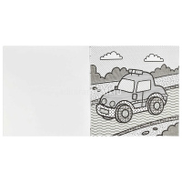 Раскраска водная "Транспорт" 12стр. 20х20см 53516 от магазина "Карандаш"