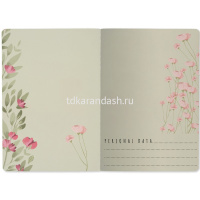 Тетрадь А5 40л клетка "Маки на зеленом" прошитый блок матовая ламинация 7-40-001/36 от магазина "Карандаш"